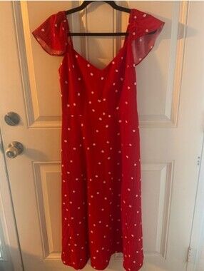 Market & Spruce Nicole Midi Dress - Red